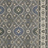 5' X 8' Blue And Gray Oriental Area Rug With Fringe